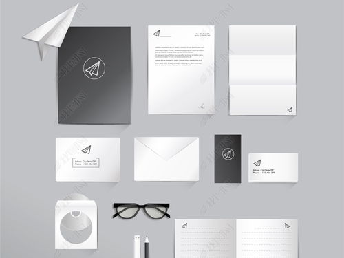 企業(yè)大氣簡約辦公用品VI設(shè)計(jì)素材 高清AI模板一站式下載指南